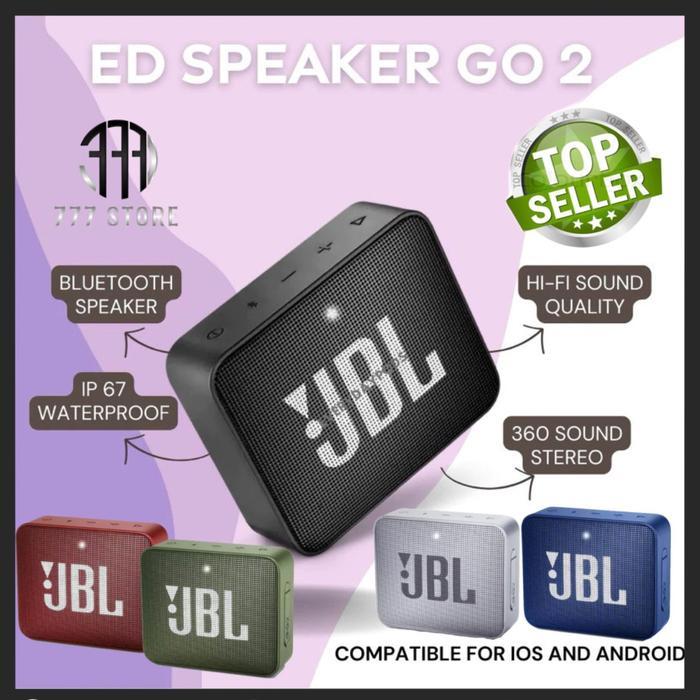 Speaker JBL GO2 GO 2 Wireless Bluetooth Portable Spiker Extra Bass Audio Speakers Bergaransi