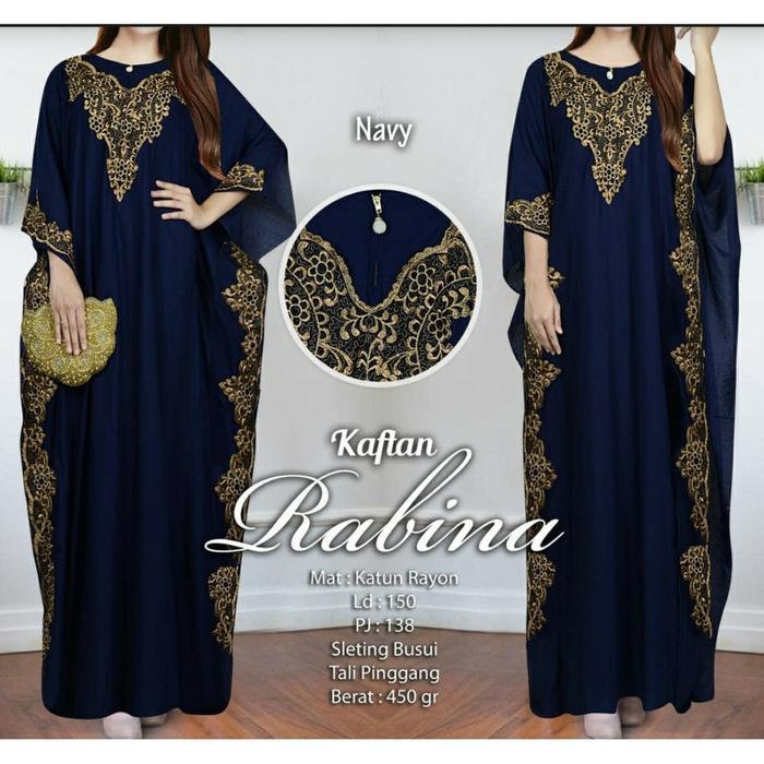 Bjfashionwanita / Kaftan Rabina / Long Tunik / Kaftan / Tunik Kaftan / Tunik Rayon / Kaftan Rayon /