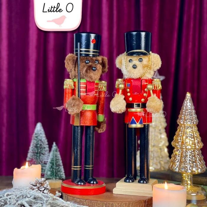 BISA TERMIN Little O Christmas Nutcracker soldier patung natal dekorasi natal hiasan natal impor