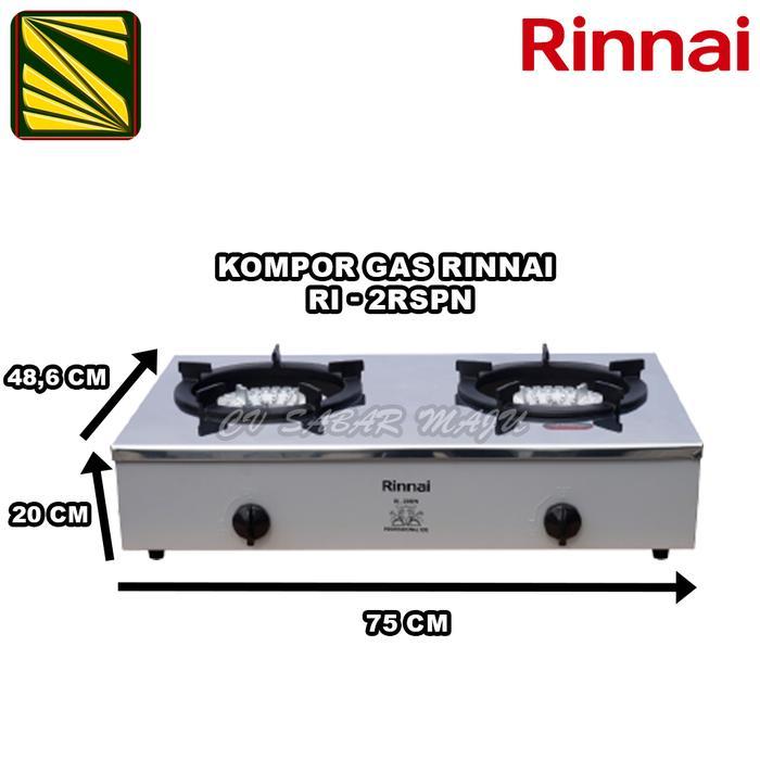 Rinnai Kompor Gas Komersial 2 Tungku Besar RI2RSP RI-2-RSP RI 2 RSP - Rinnai RI-2RSPN