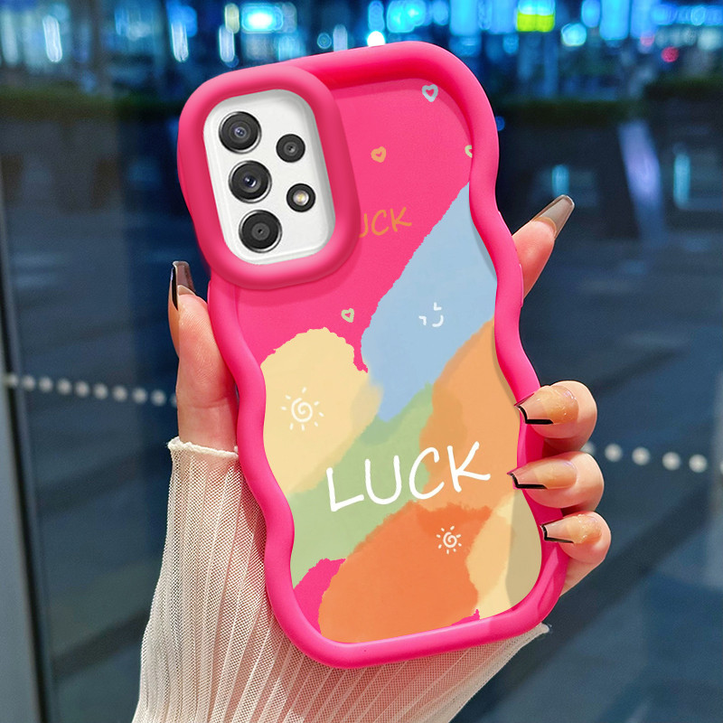 Casing Hp Untuk Samsung A52 4G A52 5G A52s Case Pelangi Matahari Cesing Kasing Macaron Glossy gelomb