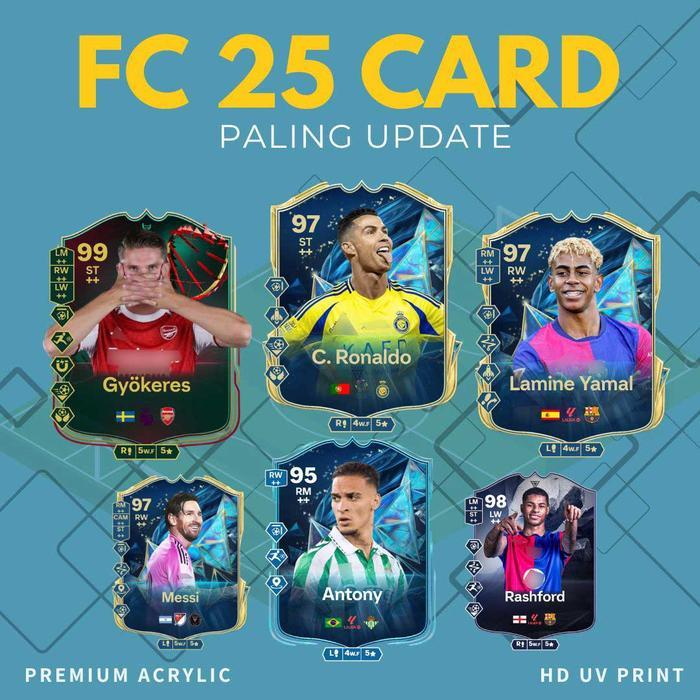 Gantungan Kunci PEMAIN SEPAKBOLA EAFC 25 FC MOBILE - ACRYLIC KEYCHAIN PREMIUM HD UV PRINT Akrilik