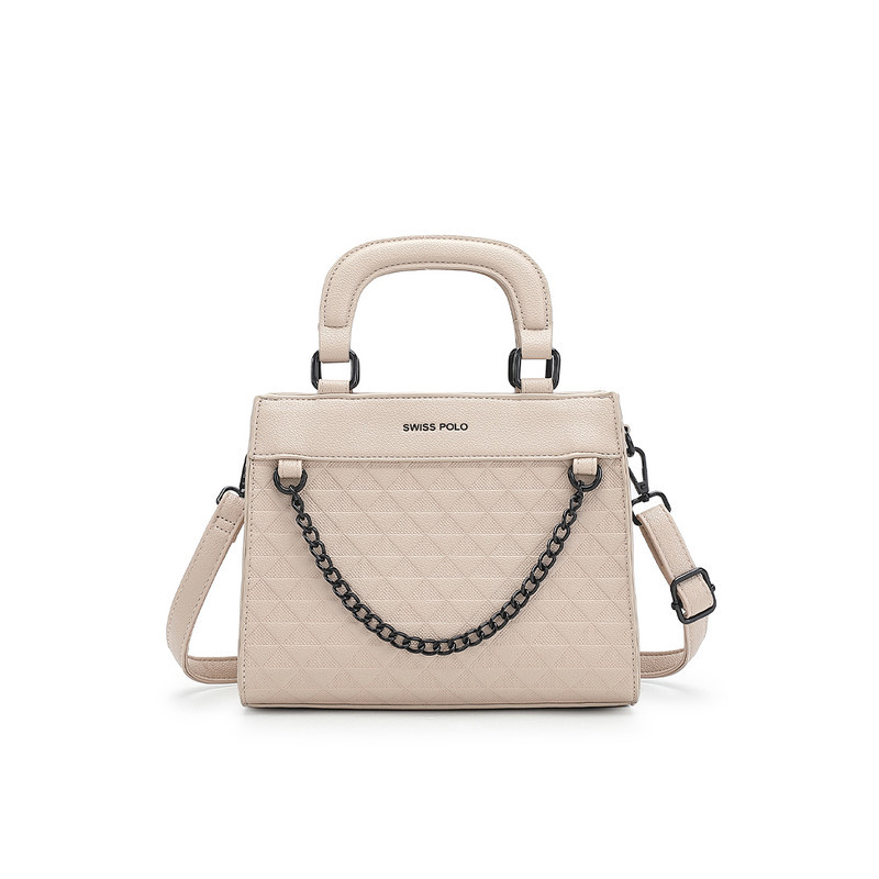 Swiss Polo Women's Top Handle Bag / Sling Bag / Crossbody Bag (Tas Selempang / Tas Tangan) - Krem Wa