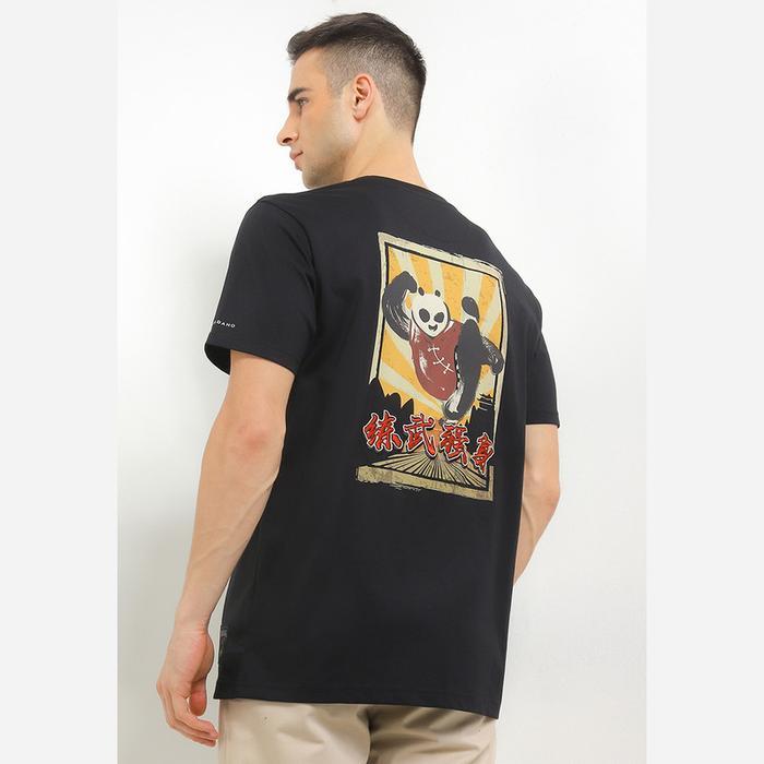 Giordano Kungfu Panda Cny Tee Pria Signature Black