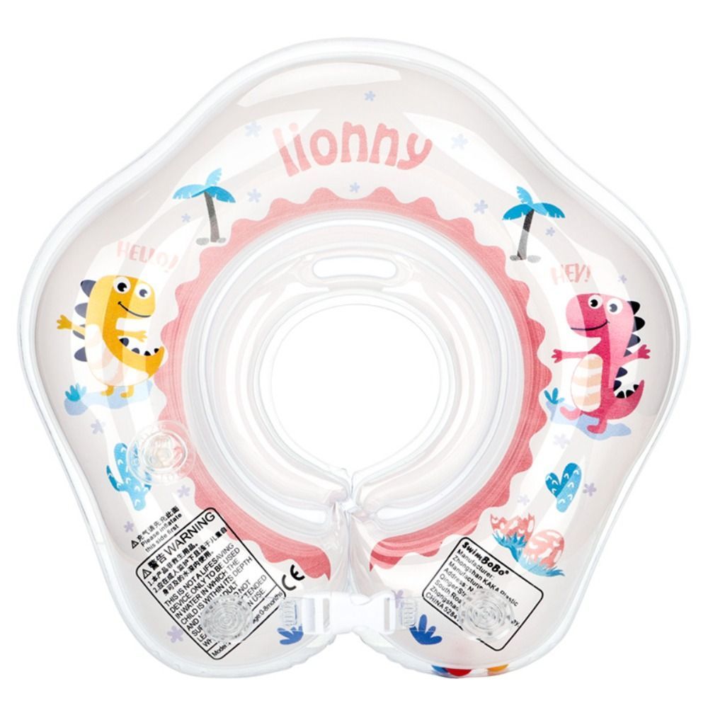 Swim Circle Thickening Baby Float Ring Inflation Cartoon Swimming Ring Transparent Swim Ring Baby