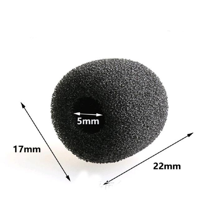 BUSA mic clip on wireless Bluetooth headset - spon mic mini lidi kecil - foam microphone