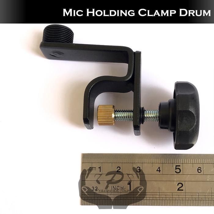 Mic Holder Clamp Drum Snare Tom Mount Mikrofon #Gratisongkir
