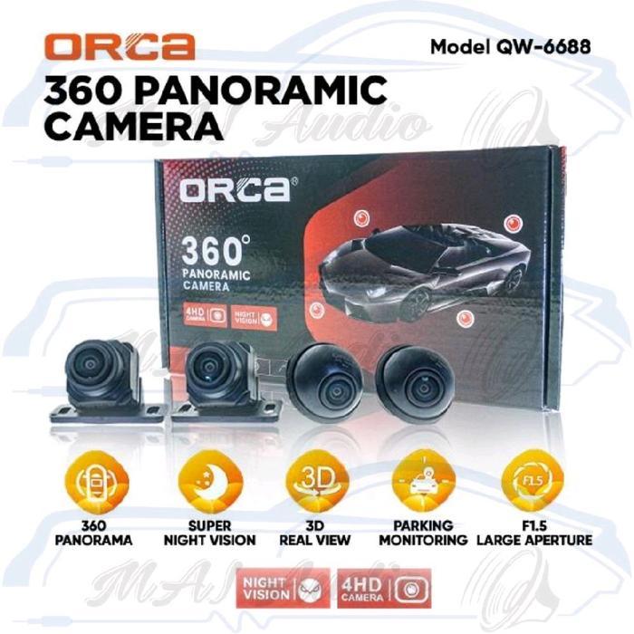 Kamera 360 Orca QW-6688 / Kamera Parkir 360 Mobil Kamera 360 AVM 1080p