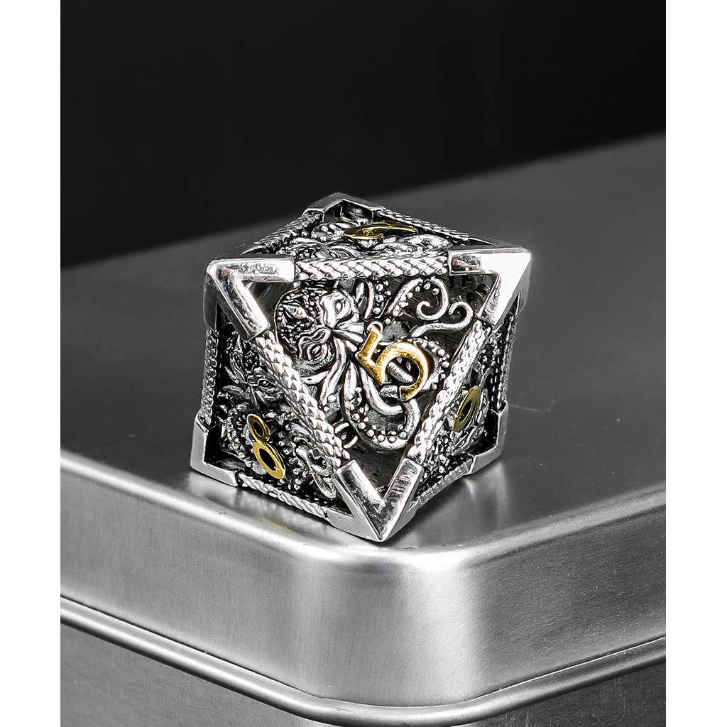 Metal DND Dice Set for Board Game Polyhedral Metal Dice RPG Dice Dungeons and Dragons