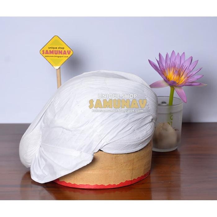 Blangkon Sunan Putih Polos Royal Quality