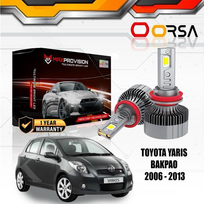 Oorsa Lampu Depan Led Mobil Toyota Yaris Bakpau 2006-2013 35W-85W Headlamp Foglamp High Beam Low