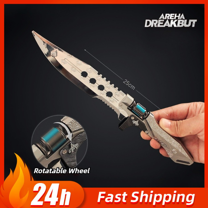 9.84in Arena Breakout Winner Pocket Knife Game Peripherals Outdoor Training Knife Models Metal