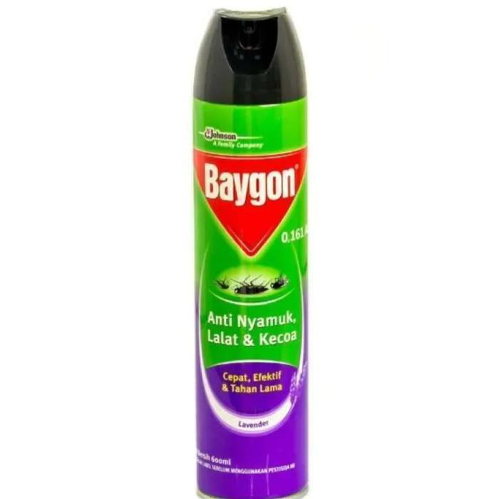 ` baygon aerosol lavender 600ml