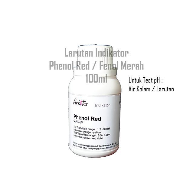 Phenol Red 100ml indikator / fenol merah 0,1%