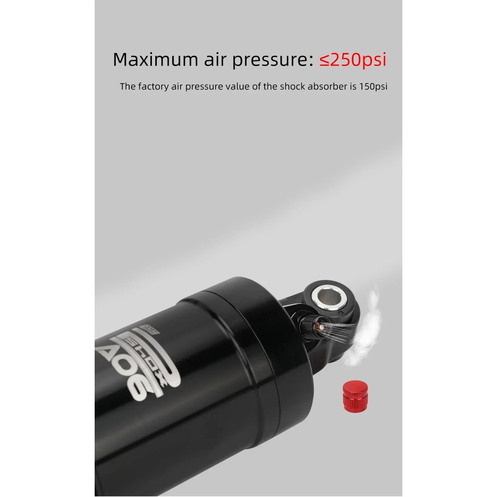 DNM AO-6 Mountain Bike Air Rear Shock Absorber 100mm/125mm/150mm/165mm/190mm Folding Electric