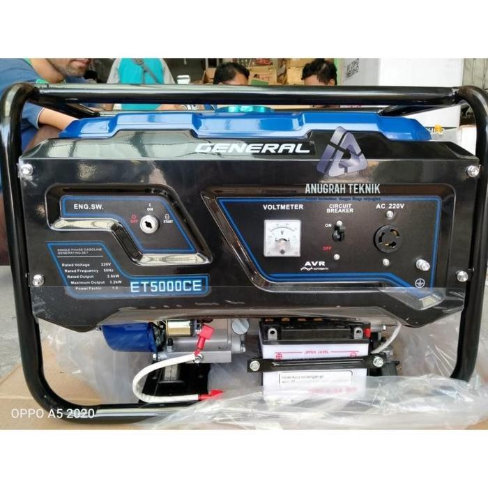 Genset 3000 Watt GENERAL ET 5000CE 1 Phase