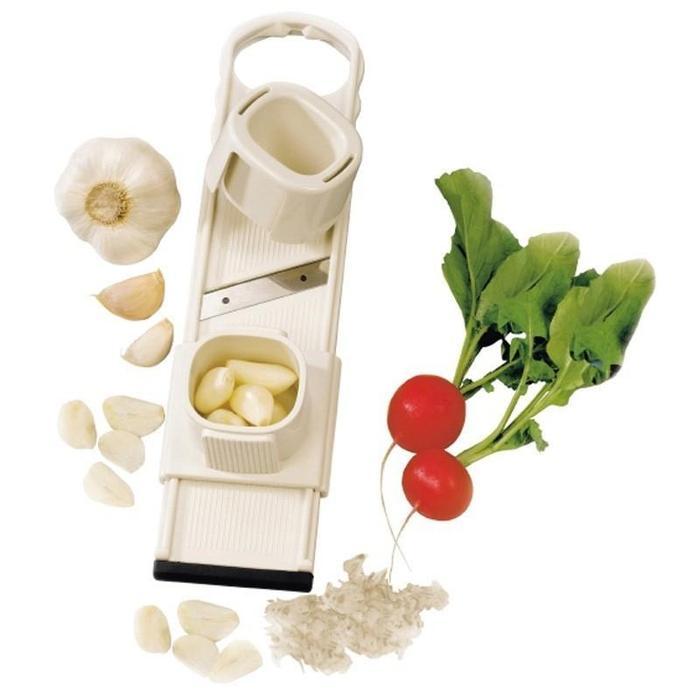HELU Alat Pengiris Bawang / Parutan Manual Keripik Kentang 2in1 Plastik Kitchenware Wortel