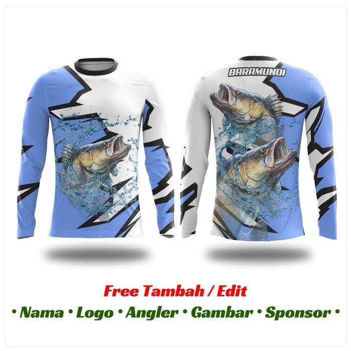 Baju Kaos Jersey Mancing Mania Custom Strike Pancing Baramundi -Gratisongkir