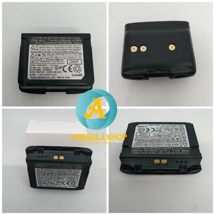 Batre ht yaesu vx 6r vx3 r fb 80 Li