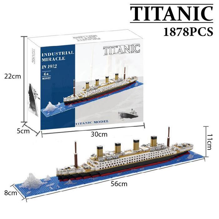 Block City- Titanic Puzzle Block Bricks Toys Mainan Balok Susun Kapal Titanic
