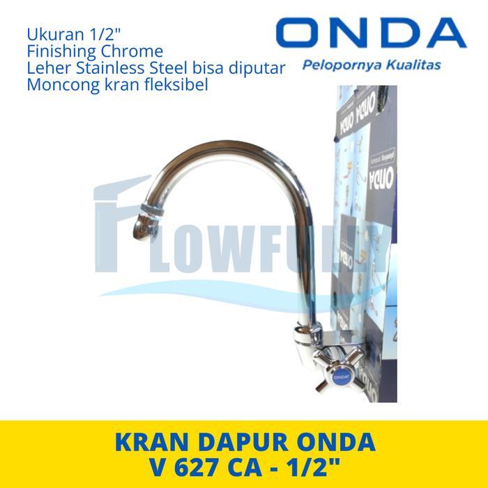 V 627 CA ONDA KRAN AIR DAPUR KITCHEN SINK CUCI PIRING LEHER ANGSA