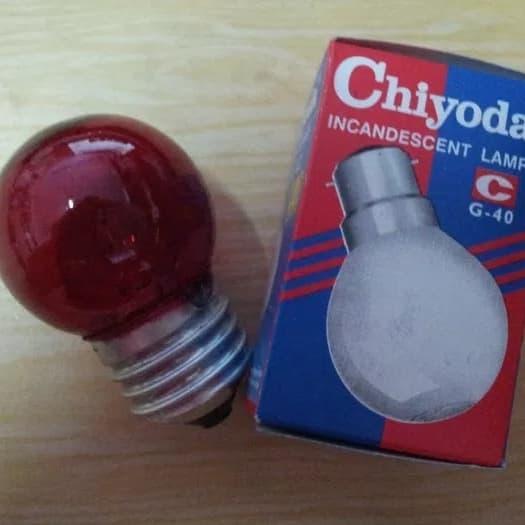 Lampu Pijar Hias Warna Chiyoda 5W 5 Watt Merah Kuning Hijau Biru