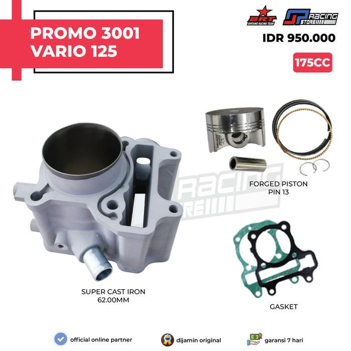 Brt Paket Bore Up Vario 125 - Blok Piston 62.00 Mm - Promo 3001