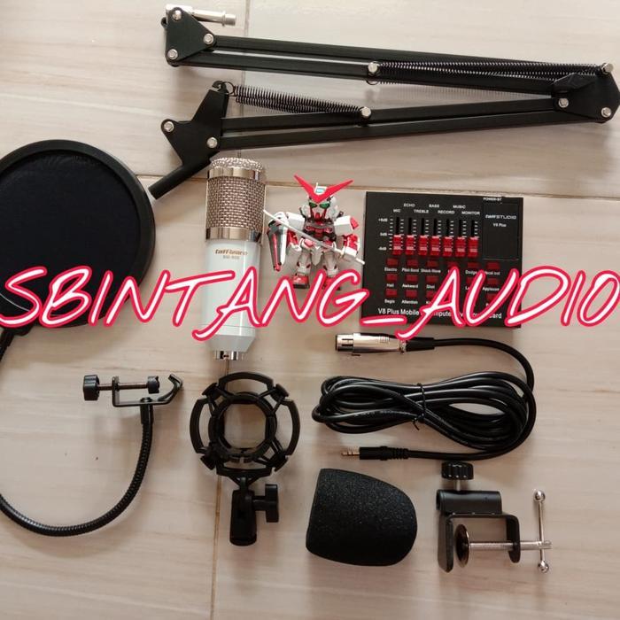 Paket soundcard v8 plus bm800 fullset