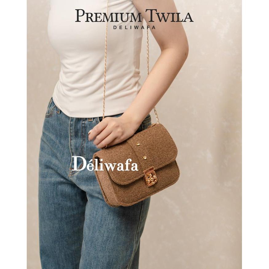 Deliwafa - Selempang Wanita Slingbag Premium Tas Twila