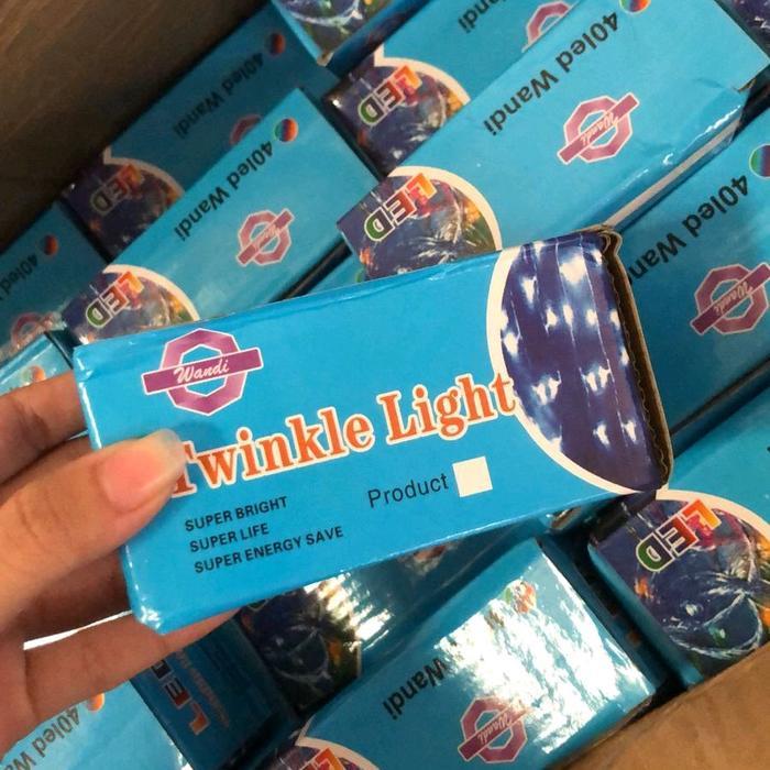 Ready Lampu Rainbow Kelap Kelip Panjang 7M 40Led Clips