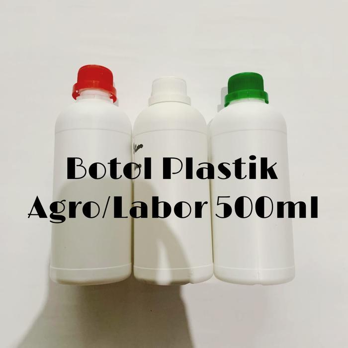 Botol Labor Agro 500ml - Botol Labor - Botol Agro HDPE - Botol Plastik 500ml - Botol Chemical Kimia
