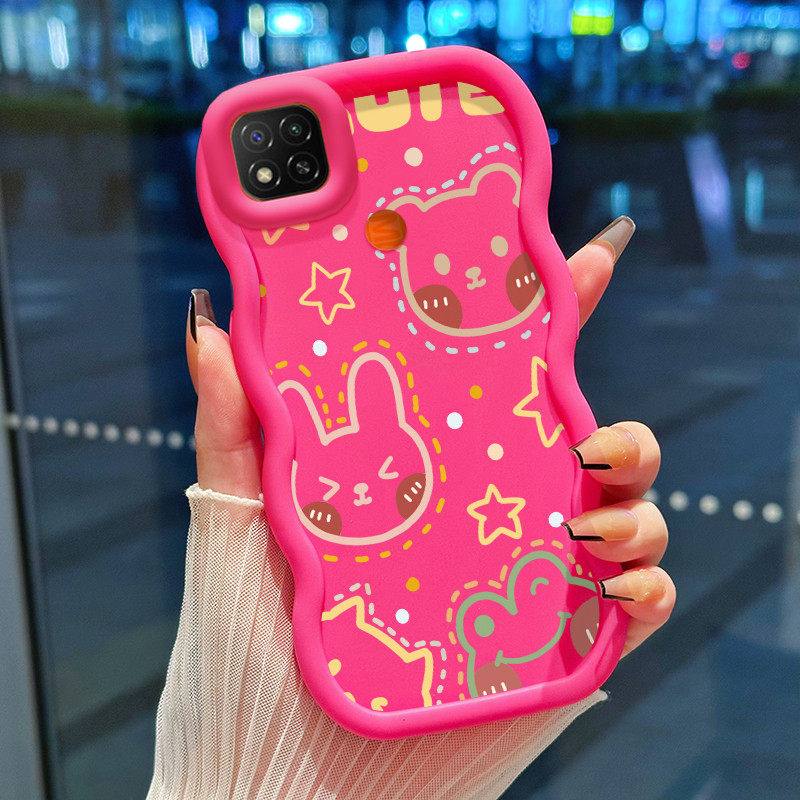 Casing Hp Untuk Xiaomi Redmi 9C NFC 10A POCO C3 C31 Case Kelinci Bintang Katak Kartun Cesing Polos K