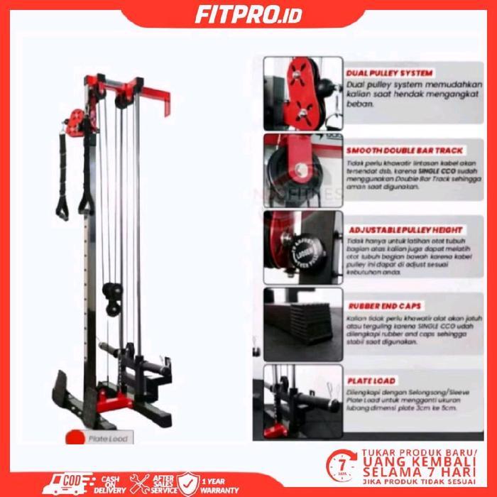 Single cable crossover/alat gym/fitnes alat angkat beban
