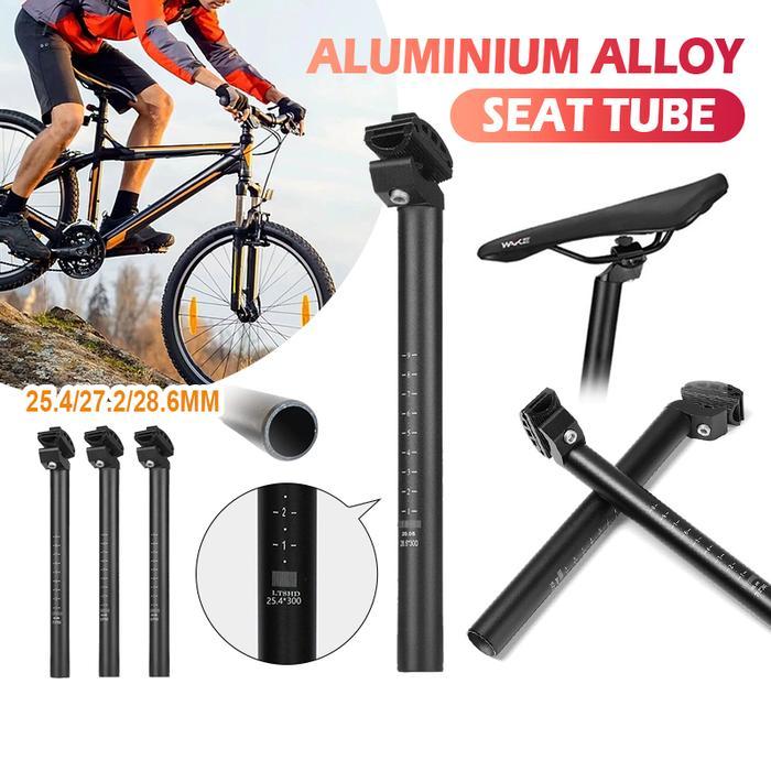 COD Tiang Sadel Sepeda Tiang Sadel Sepeda Paduan Aluminium Tabung Sadel Sepeda Double Track