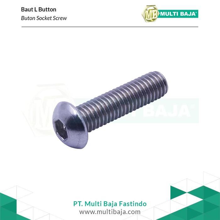 Baut L Button Stainless Steel 304 M6 x 12 (Button Head L)