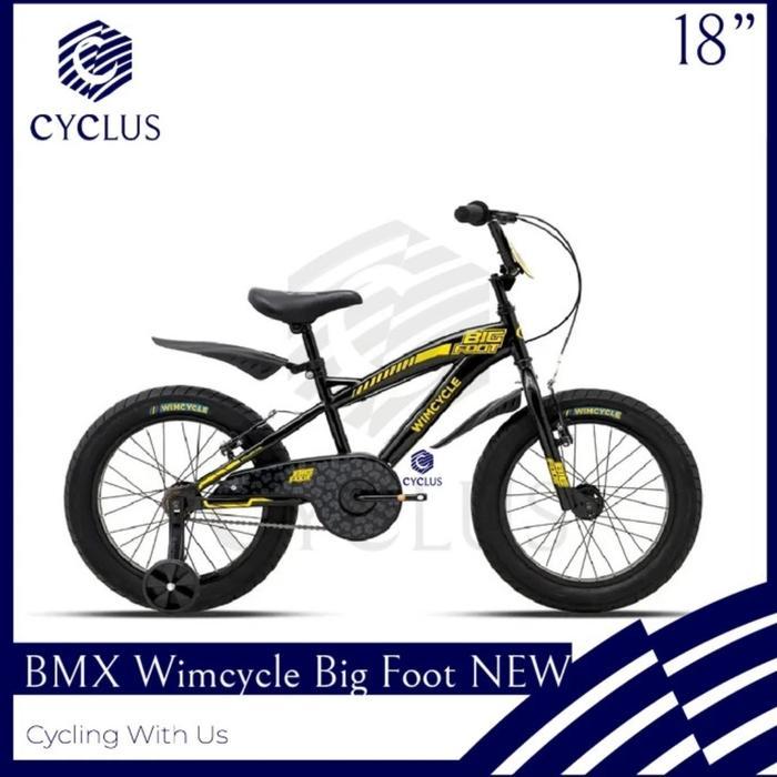 Sepeda Anak BMX Wimcycle 18Inch Bigfoot Ban Jumbo 3.0