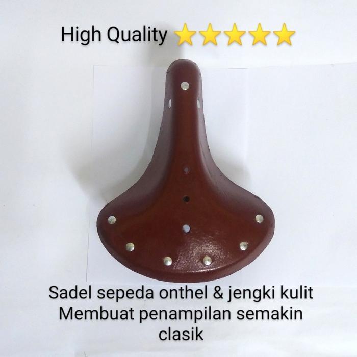 sadel/jok sepeda onthel & jengki bahan kulit,3 per 100% original