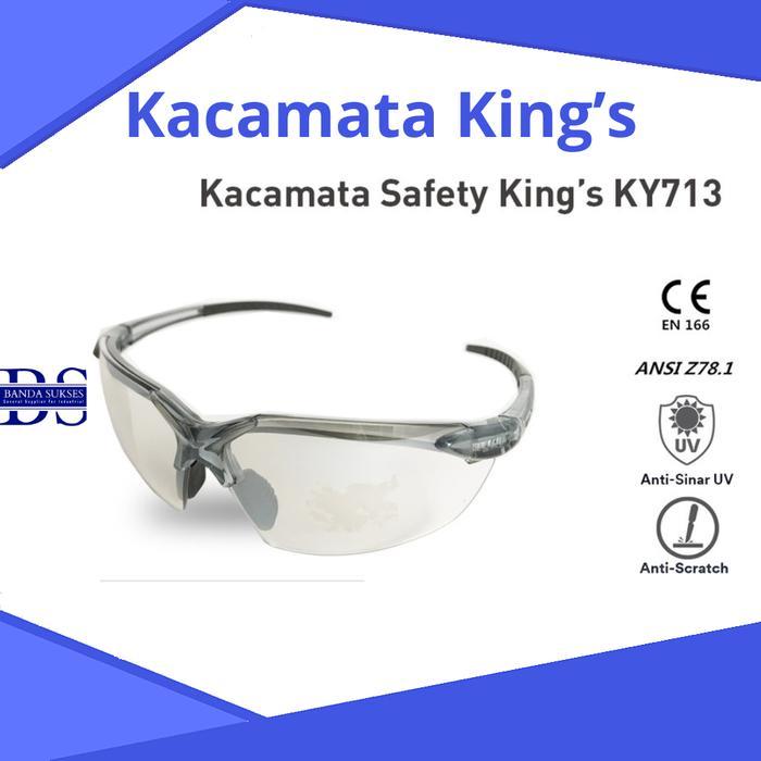 King's KY 733 Kacamata King's KY733 Safety Glass Silver Mirror Kings KY 733