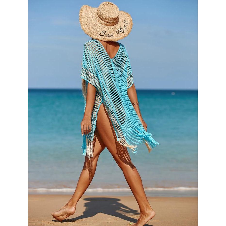 Outer Only - 08 Rainbow Cover Up Bikini Wanita / Penutup Bikini Cardigan Wanita / Mini Dress Wanita
