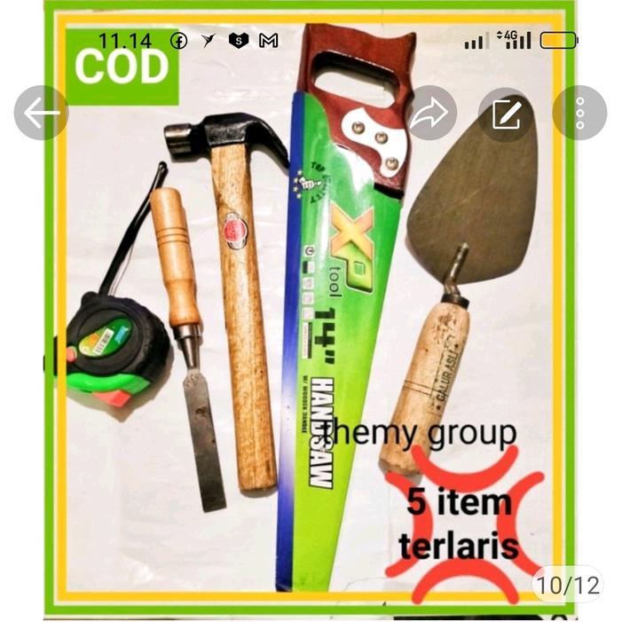 BIG SALE paket hemat alat tukang terkini/paket perkakas tukang