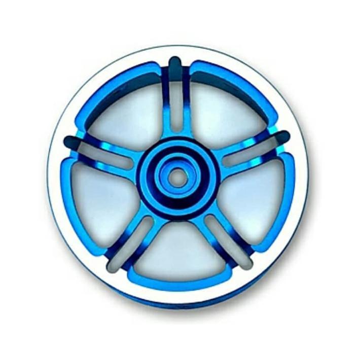 Sanwa 191A04611A M17 Alum Steering Wheel Blue