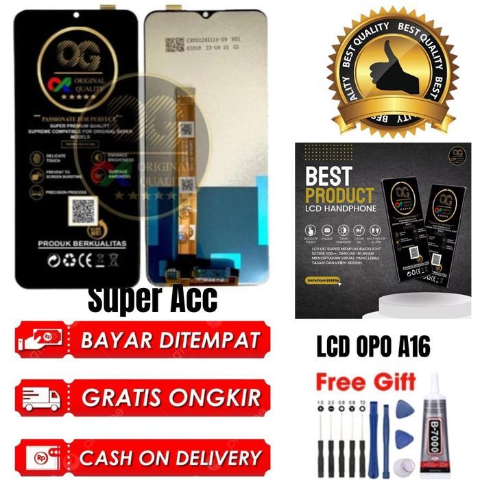 Lcd Touchscreen Opo A16 Fullset Original / Lcd opo A16 full set / Og Super Original *