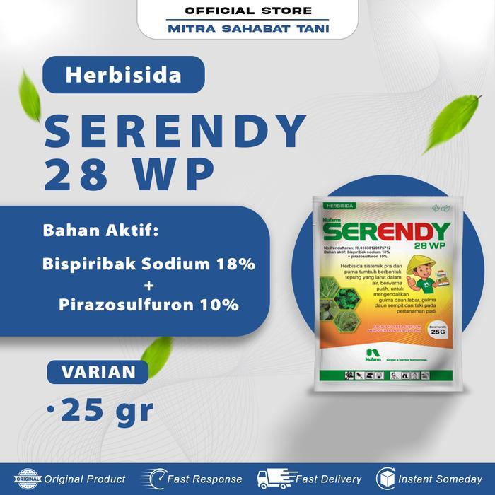 ` Obat rumput padi, herbisida selektif padi. SERENDY 28 WP