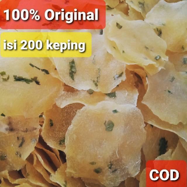 GRATIS ONGKIR OPAK SINGKONG MENTAH KERUPUK SINGKONG CEMILAN ENAK RENYAH