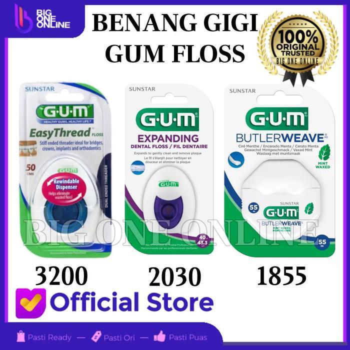 Gum Floss 3200 2030, Orthodontic Dental Floss, Benang Gigi Gum Ortho Tbk
