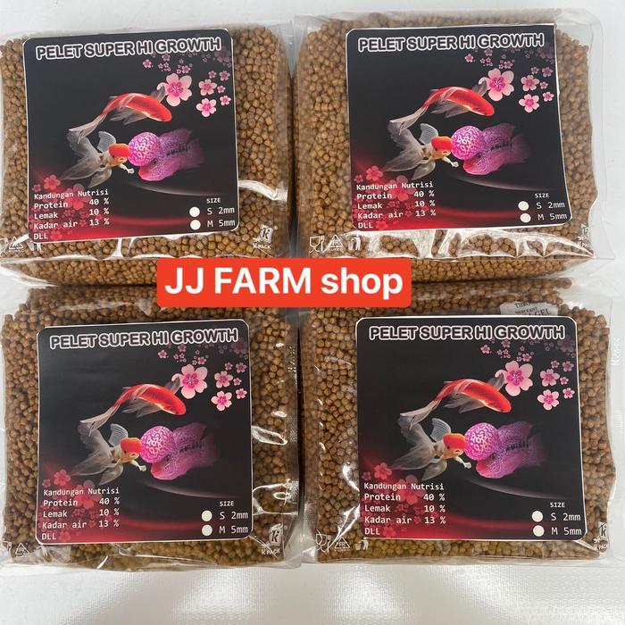 Pelet Super Hi Growth Setara Hikari Growth Pakan Ikan Koi Louhan 1Kg