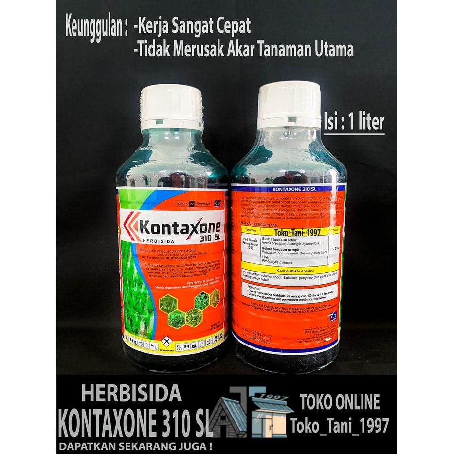 Herbisida KONTAXONE 310 SL 1 Liter - Pembasmi Rumput Kontak Paling Ampuh