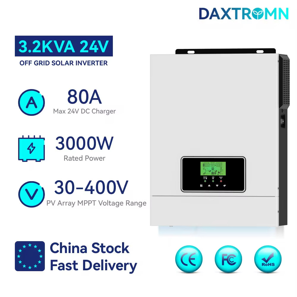 . Daxtromn 10.2Kw 8.2Kw 6.2Kw 4.2Kw 3Kw 1Kw Solar Hybrid Inverter 12V 24V 48V 220V 500Vdc 160A Mppt