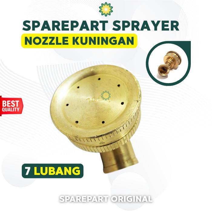 Nozzle Sprayer Besi 7 Lubang Spuyer Kuningan