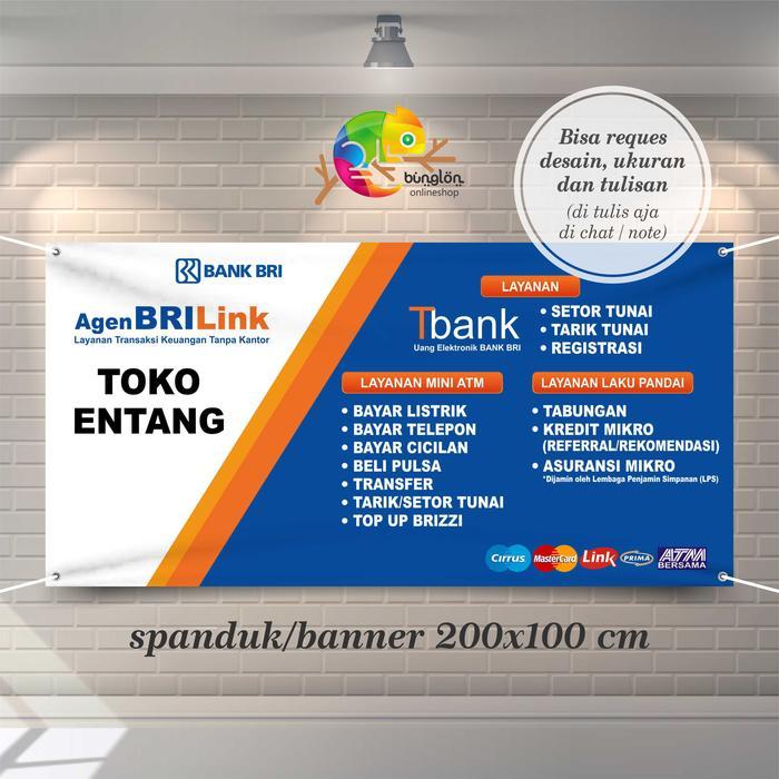 Banner, Spanduk Custom Uk. 2x1 M (Contoh Agen Brilink)